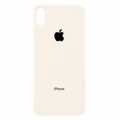 Скло корпусу iPhone Xs Max Silver ( Big Hole )