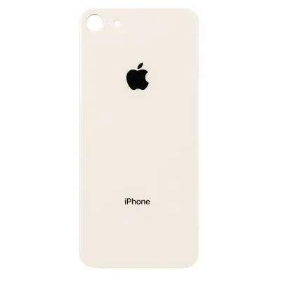 Скло корпусу iPhone 8 Silver ( Big Hole )