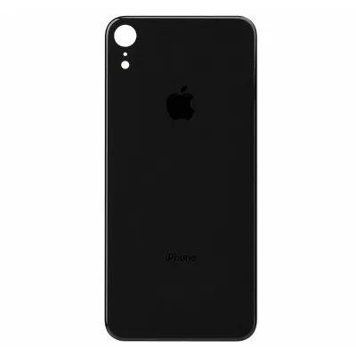 Скло корпусу iPhone Xr Black ( Big Hole )