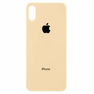 Скло корпусу iPhone Xs Gold ( Big Hole )