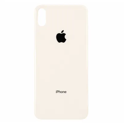 Скло корпусу iPhone Xs Silver ( Big Hole )