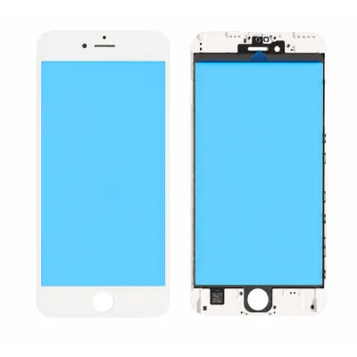 Скло екрану з рамкою + OCA Adhesive iPhone 6s Plus White