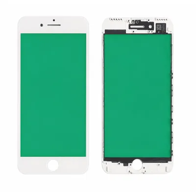 Скло екрану з рамкою + OCA Adhesive iPhone 7 Plus White
