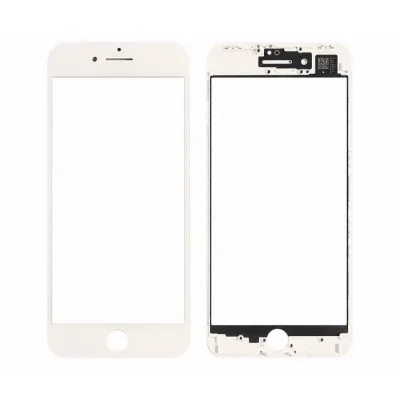 Скло екрану з рамкою + OCA Adhesive 8 Plus White