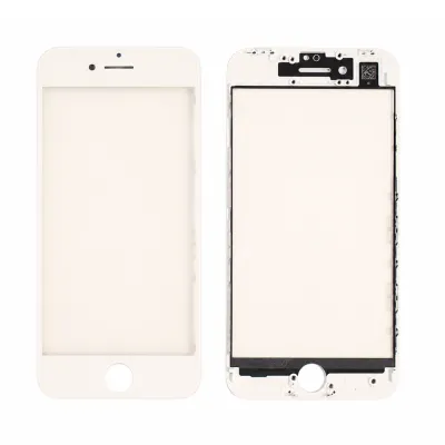 Скло екрану з рамкою + OCA Adhesive iPhone 8 White