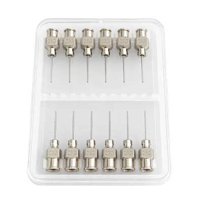 Голка для PUR клея металева 23G 1/2 QJS-491 12шт/уп