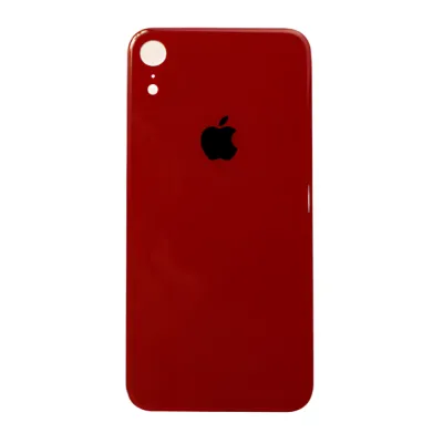 Скло корпусу iPhone Xr Red ( Normal Hole + кільце )