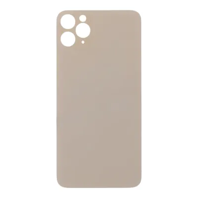 Скло корпусу iPhone 11 Pro Max Gold ( Normal Hole + кільце )