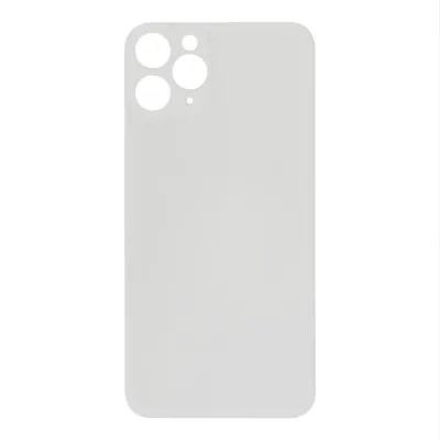 Скло корпусу iPhone 11 Pro Silver ( Normal Hole + кільце )