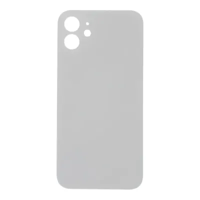 Housing Glass iPhone 12 Mini White (Normal Hole + Ring)