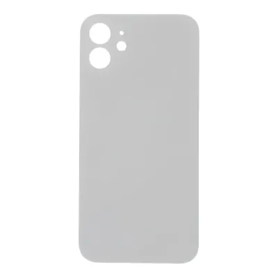 Скло корпусу iPhone 12 Mini White ( Normal Hole + кільце )