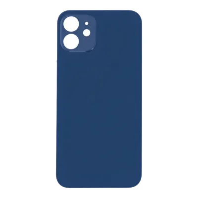 Скло корпусу iPhone 12 Blue ( Normal Hole + кільце )