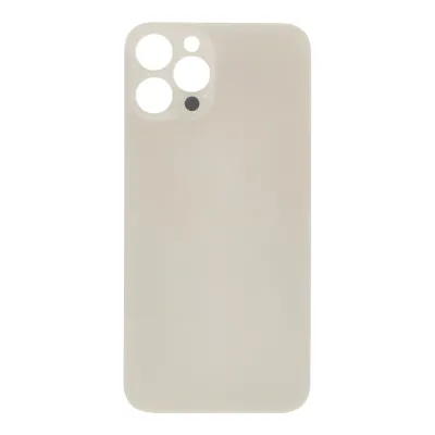 Скло корпусу iPhone 12 Pro Max Gold ( Normal Hole + кільце )