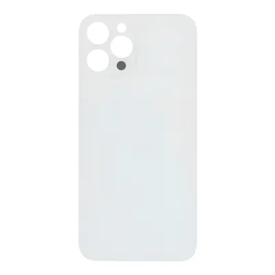 Скло корпусу iPhone 12 Pro Silver ( Normal Hole + кільце )