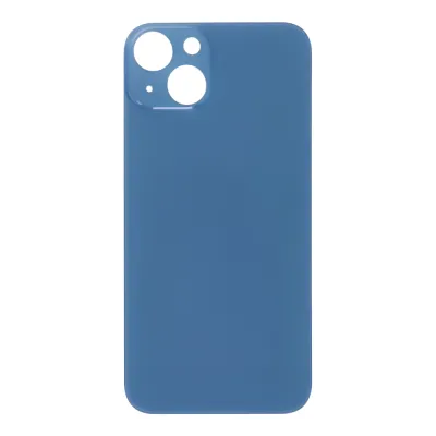 Скло корпусу iPhone 13 Mini Blue ( Normal Hole + кільце )