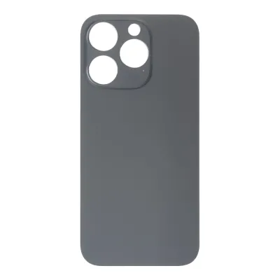 Скло корпусу iPhone 14 Pro Space Black ( Normal Hole + кільце )