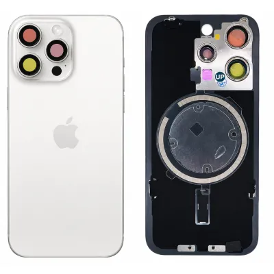 Заднє скло iPhone 15 Pro White OEM