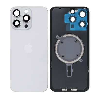 Заднє скло iPhone 15 Pro Max White OEM