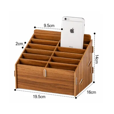 Phone Stand Wood 12 Cells
