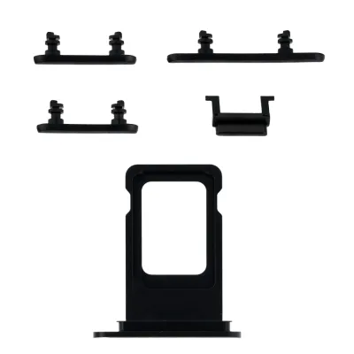 Комплект кнопок + сім лоток для корпусу iPhone 11 Black