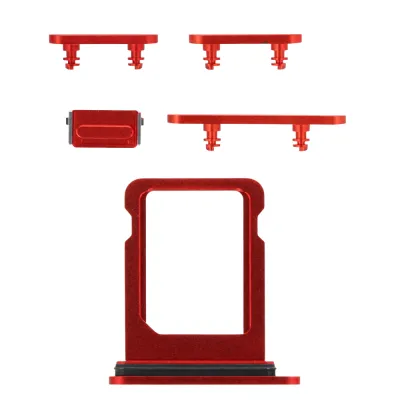 Комплект Кнопок iPhone 12 / 12 mini Red