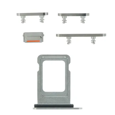 Комплект Кнопок iPhone 12 Pro / Pro Max Silver