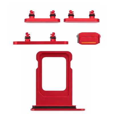 Комплект Кнопок iPhone 14 / 14 Plus Red