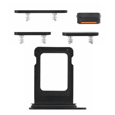 Комплект Кнопок iPhone 14 Pro / Pro Max Space Black
