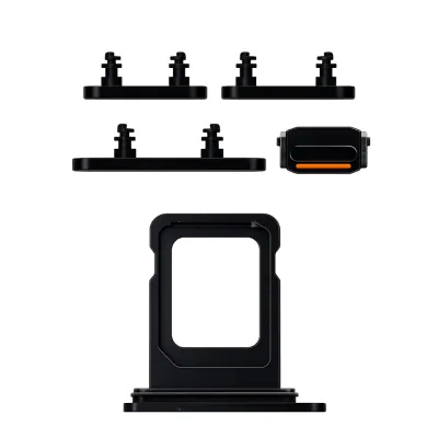 Button Kit iPhone 15 / 15 Plus Black