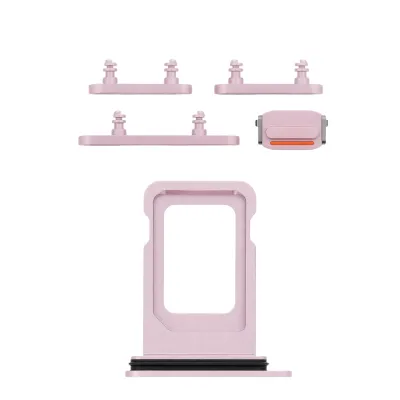 Комплект Кнопок iPhone 15 / 15 Plus Pink