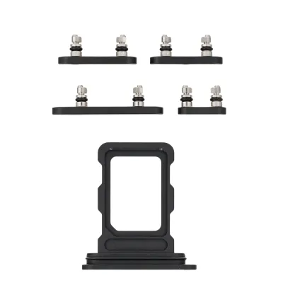 Комплект Кнопок iPhone 16 Pro / 16 Pro Max Black Titanium