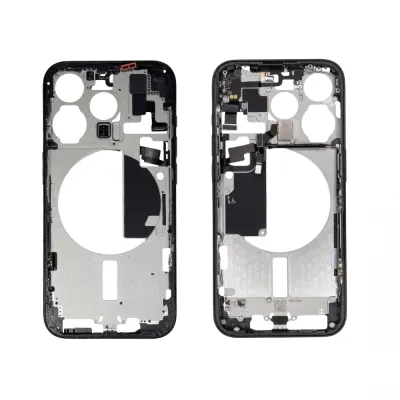 Housing Frame E-Sim Aluminum alloy iPhone 15 Pro Black HQ