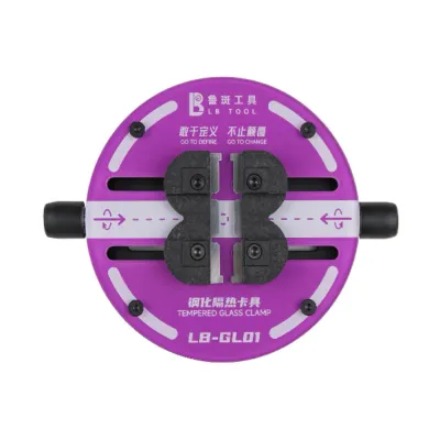 LB Tempered Glass Clamp LB-GLO1 (White/Purple)