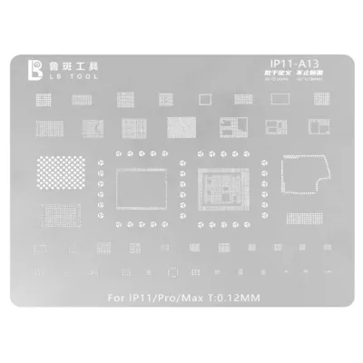 LB Integrated Stencil for Solder Paste Application iPhone 11 Series