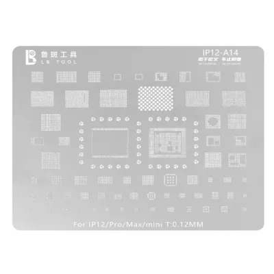 LB Integrated Stencil for Solder Paste Application iPhone 12 Series