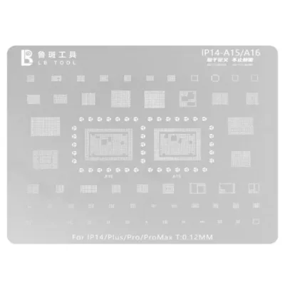 LB Integrated Stencil for Solder Paste Application iPhone 14 Series