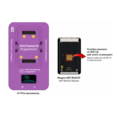 LB H7 PCIe Programmer + Universal Wi-Fi Read/Write Module