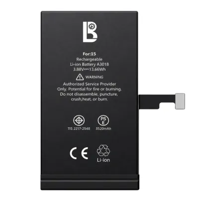 LB Діагностований акумулятор підвищеної ємності -3520 mAh iPhone 15