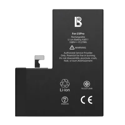LB Діагностований акумулятор підвищеної ємності -3420 mAh iPhone 15Pro