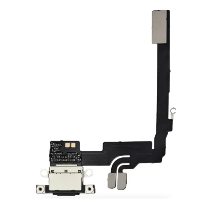 Charging Port Flex Cable With Board For iPhone 16 Pro (Genuine OEM) (Black Titanium)