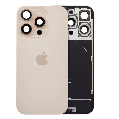 Back Glass w/ MagSafe Magnet & NFC & Flashlight Flex For IPhone 16 Pro (Genuine OEM) (Desert Titanium)