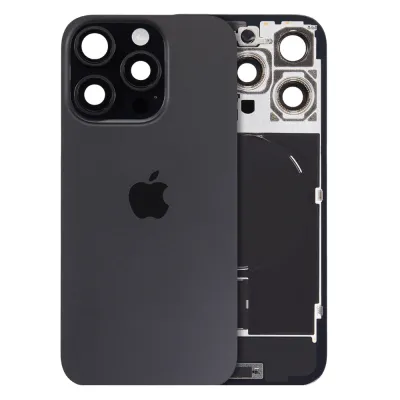 Back Glass w/ MagSafe Magnet & NFC & Flashlight Flex For IPhone 16 Pro (Genuine OEM) (Black Titanium)