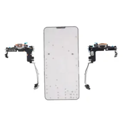 USB-C Charging Port Flex Cable (pSIM) For iPhone 17 Pro (Genuine OEM) (UK/EU Version) (Cosmic Orange)