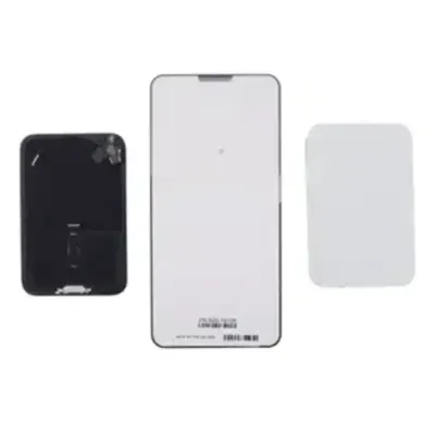 Заднє скло з магнітом MagSafe, NFC та шлейфом спалаху для iPhone 17 Pro (Genuine OEM) (сріблястий)