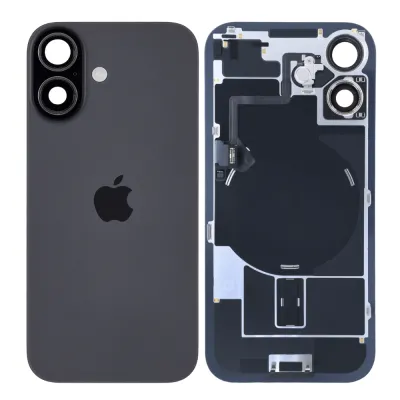 Back Glass w/ MagSafe Magnet & NFC & Flashlight Flex For iPhone 17 (Genuine OEM) (Black)