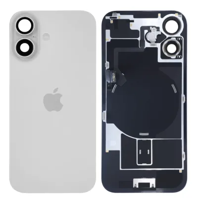 Back Glass w/ MagSafe Magnet & NFC & Flashlight Flex For iPhone 17 (Genuine OEM) (White)