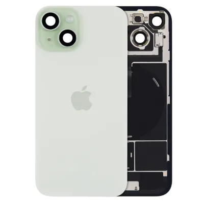 Back Glass w/ MagSafe Magnet & NFC & Flashlight Flex For iPhone 15 — Genuine OEM (Green)