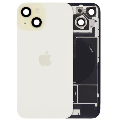 Back Glass w/ MagSafe Magnet & NFC & Flashlight Flex For iPhone 15 (Genuine OEM) (Yellow)
