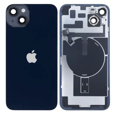 Back Glass w/ MagSafe Magnet & NFC & Flashlight Flex For iPhone 14 Plus (Genuine OEM) (Midnight)