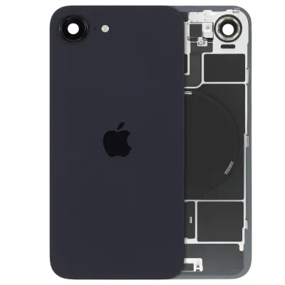 Back Glass w/ MagSafe Magnet & NFC & Flashlight Flex Compatible For iPhone 17e (Genuine OEM) (Black)